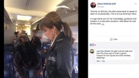 Salah satu penumpang yang bernama Diana McBride menyebut Tammie sebagai true American hero dalam postingan Facebook-nya. Foto: Facebook/heavy.com