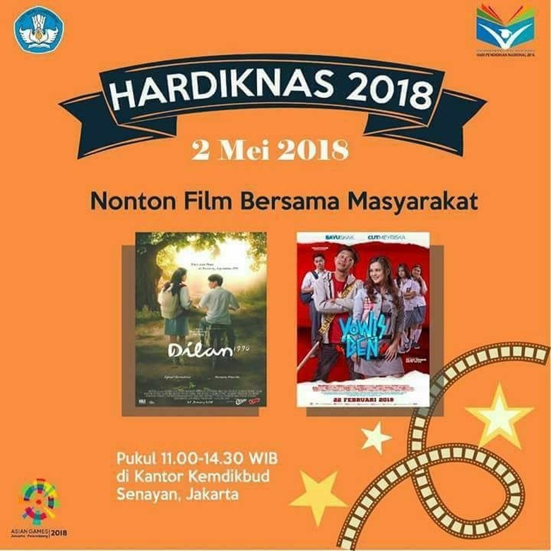 Hardiknas, Mendikbud Gelar Nobar Dilan dan Yowis Ben Hardiknas, Mendikbud Gelar Nobar Dilan dan Yowis Ben