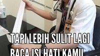 Seperti meme satu ini. Baca EKG itu sulit, tapi lebih sulit lagi baca isi hati kamu. Duh! Foto: Instagram