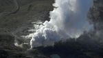 Penampakan Erupsi Gunung James Bond di Jepang