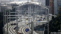 Progres pembangunan mass rapid transit (MRT) Jakarta saat ini telah mencapai 92,5%.