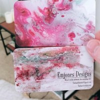 Anda yang punya jiwa atau bekerja di perusahaan seni bisa membuat kartu nama dengan sentuhan artsy seperti ini. Foto: mooshmooshs/reddit 