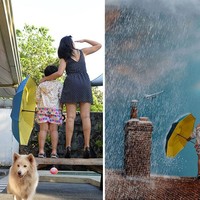 Mengajak anak kecil berfoto bersama, hasil fotonya seperti bercerita. Foto: Dok. Instagram/@hellokatrinaaa