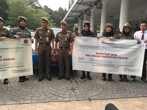 Satpol PP Ibu-ibu Kembali Dikerahkan ke Sense Karaoke dan Exotic