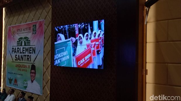 Video ini diputar dalam acara 'Parlemen Santri' yang digelar Fraksi PKB