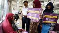 Kegiatan ini bertujuan agar pengguna commuter line mengetahui segala bentuk maupun modus para pelaku pelecehan seksual di dalam transportasi umum.