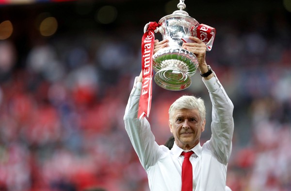 Selama di Arsenal, Arsene Wenger mencatat 704 Kemenangan dan mempersembahkan 17 Titel (Lee Smith/File Photo/Action Images via Reuters)