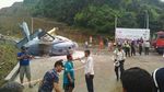 Penampakan Heli Jatuh di Morowali yang Angkut Warga China