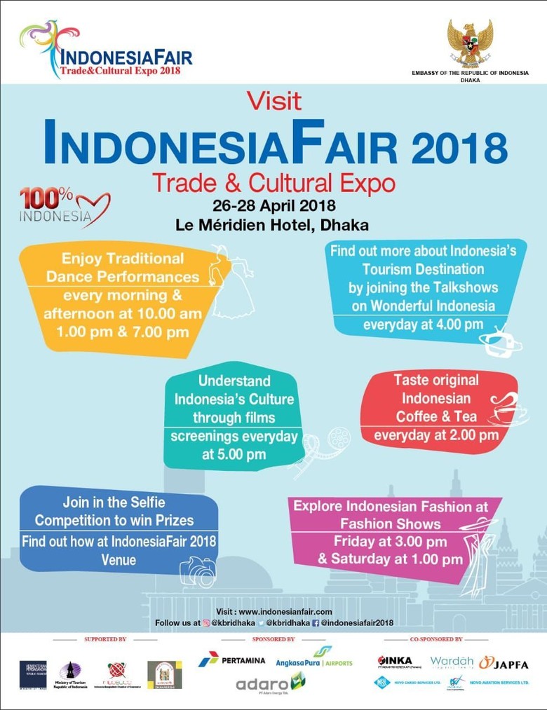 Batik hingga Tarian Daerah RI akan Ditampilkan di Dhaka Bangladesh Batik hingga Tarian Daerah RI akan Ditampilkan di Dhaka Bangladesh