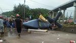 Penampakan Heli Jatuh di Morowali yang Angkut Warga China