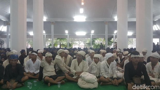 Warga Baduy yang menghadiri Festival Seba Baduy.