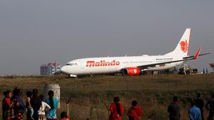 Foto: Malindo Air yang Tergelincir di Nepal Jadi Tontonan Warga