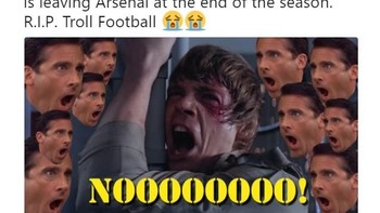 Akun meme sepak bola pasti sebal karena akan kekurangan bahan. Foto: istimewa