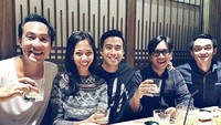 Teppanyaki jadi menu makan malam pilihan Vidi ketika ngumpul bersama teman-teman. Foto: Instagram @vidialdiano