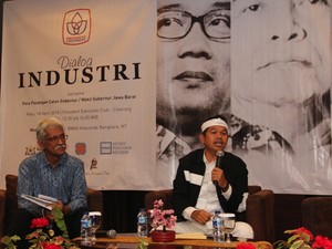 President University Pertemukan Paslon Pilgub Jabar & Pengusaha