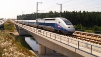Ini adalah penampakan kereta cepat milik Prancis yang dioperasikan oleh TVG Trains. Istimewa/Inhabitat.