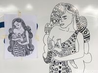 Ibuku Perempuan Tangguh jadi tema lukisan