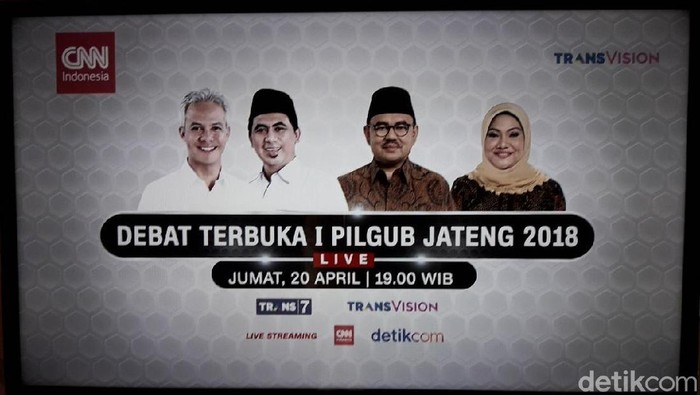 Jangan Lupa! Pukul 19.30 WIB Tonton Debat Cagub Jateng di Sini