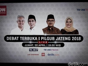 Jangan Lupa! Pukul 19.30 WIB Tonton Debat Cagub Jateng di Sini