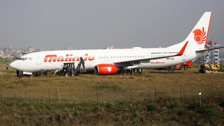 Malindo Air Tergelincir Saat Lepas Landas, Bandara Nepal Ditutup Malindo Air Tergelincir Saat Lepas Landas, Bandara Nepal Ditutup