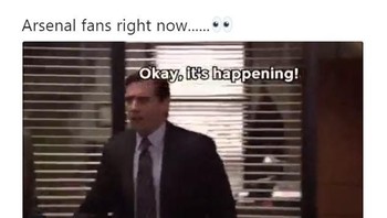 Fans Arsenal bagaimana rasanya? Wenger akhirnya benar-benar pergi sekarang. Foto: istimewa