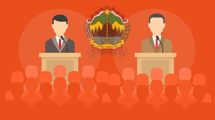 Ilustrasi Debat Cagub Jateng (Luthfy Syahban/detikcom)