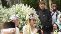 Pernikahan tersebut digelar dengan konsep garden party. Foto: Pernikahan Syahnaz (Noel/detikHOT)