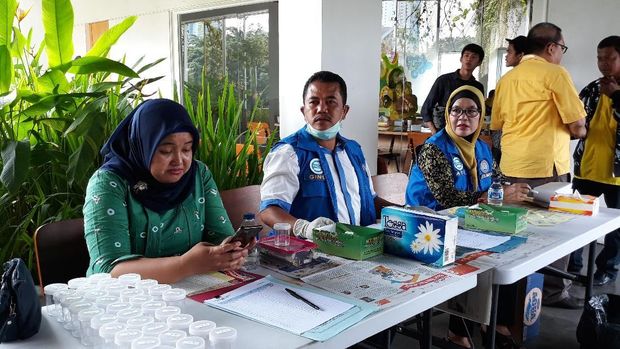 Tes urine dilakukan sebelum masa orientasi fungsionaris kader Golkar.