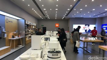 Layaknya Mi Home di Indonesia, Xiaomi mendesain tokonya dengan cukup simpel. Foto: detikINET/Adi Fida Rahman