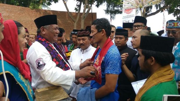 Foto: Sandiaga menghadiri acara soft launching pariwisata di Pulau Bidadari, Kepulauan Seribu. Fotografer: Mochamad Zhacky Kusumo/detikcom.