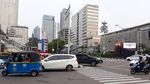 Foto: Lalin Thamrin yang Sempat Macet karena Syuting Film