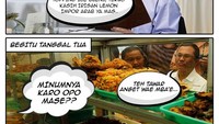 Pesan minum pas tanggal muda mewah banget! Ada mocca float yang ditambah banyak topping. Kalau sudah tanggal tua, teh tawar anget aja udah mewah. Iya nggak? Foto: Istimewa