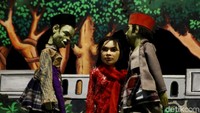 Begini penampakan atraksi Wayang Golek di Museum Wayang Kota Tua, Jakarta, Minggu (22/4/2018).