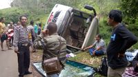 Bus IPB Terguling di Sukabumi, Penumpang Selamat