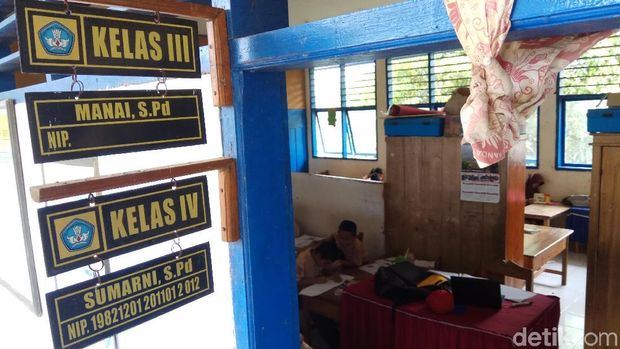 Kondisi ruang kelas siswa SD Umar Bakri.