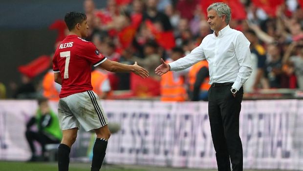  Jose Mourinho mendatangkan Alexis Sanchez pada bursa transfer tengah musim 2017/2018. 