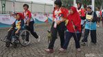Antusias Para Penyandang disabilitas di Kartini Run 2018