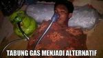 7 Gambar Konyol Saat Oksigen Diganti dengan Tabung Gas dan Earphone