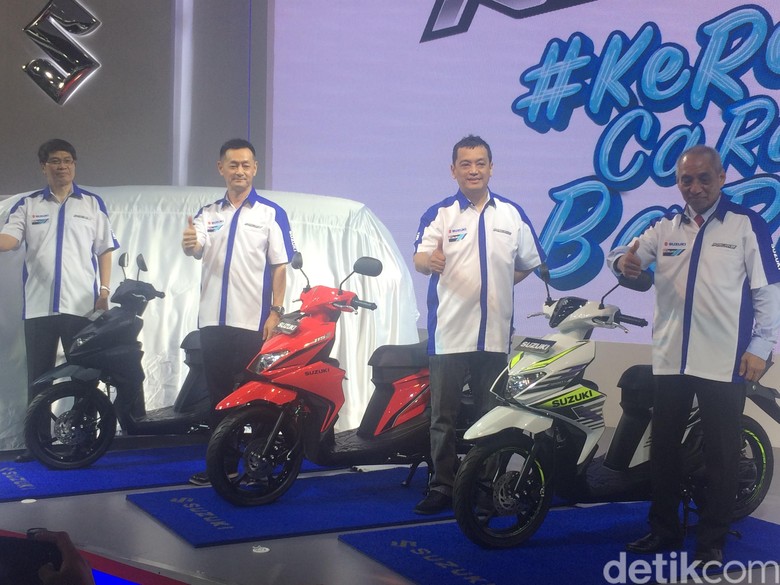 Suzuki Nex Generasi Baru meluncur di arena IIMS 2018. Foto: Khairul Imam Ghozali Suzuki Nex Generasi Baru meluncur di arena IIMS 2018. Foto: Khairul Imam Ghozali