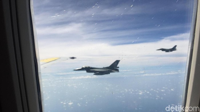 Rombongan Panglima TNI tiba di Kepualauan Natuna.