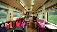 Walaupun kereta didesain lebih baru, namun 16 gerbong kereta itu aslinya merupakan kereta bekas Great South Express. Istimewa/Inhabitat.