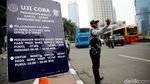 Ganjil Genap Dimajukan, Begini Suasana Uji Coba di Bundaran HI