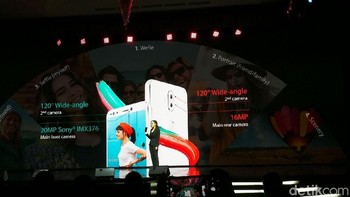Sementara untuk Zenfone 5Q disebut unggul dalam bidang fotografi karena hadir dengan empat kamera. Foto: Muhammad Alif Goenawan/detikINET
