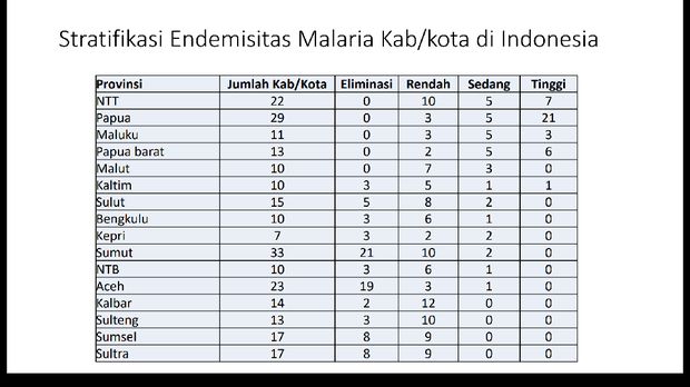 Masih Ada 5 Provinsi di Indonesia yang Belum Eliminasi Malaria