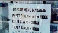 Nih yang mau beli prett ciken, kulit ciken hingga ceker ciken bisa datang ke tempat ini. Jangan lupa pakai nasi biar kenyang. Foto: Istimewa