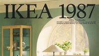 Begini penampakan katalog IKEA di 1987. Katalog tersebut masih tampak jadul. Pinterest/Istimewa.