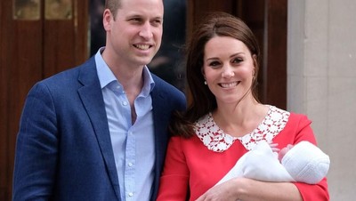 Foto: Wajah Bahagia Kate Middleton Usai Lahiran Anak Ketiga