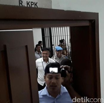 Tiba di Pengadilan Tipikor, Setya Novanto Disambut Istri