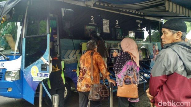 Mobil SIM Kelilling ada di lokasi razia