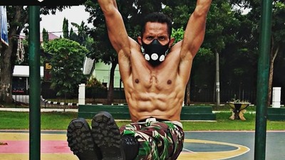 Foto: Kekarnya Mayor Eka Wira, Prajurit Sparta dari TNI